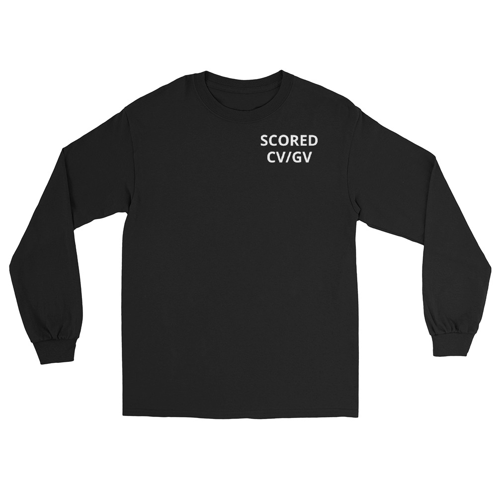 SexyContours (Scored CV/GV) Men’s Long Sleeve Shirt