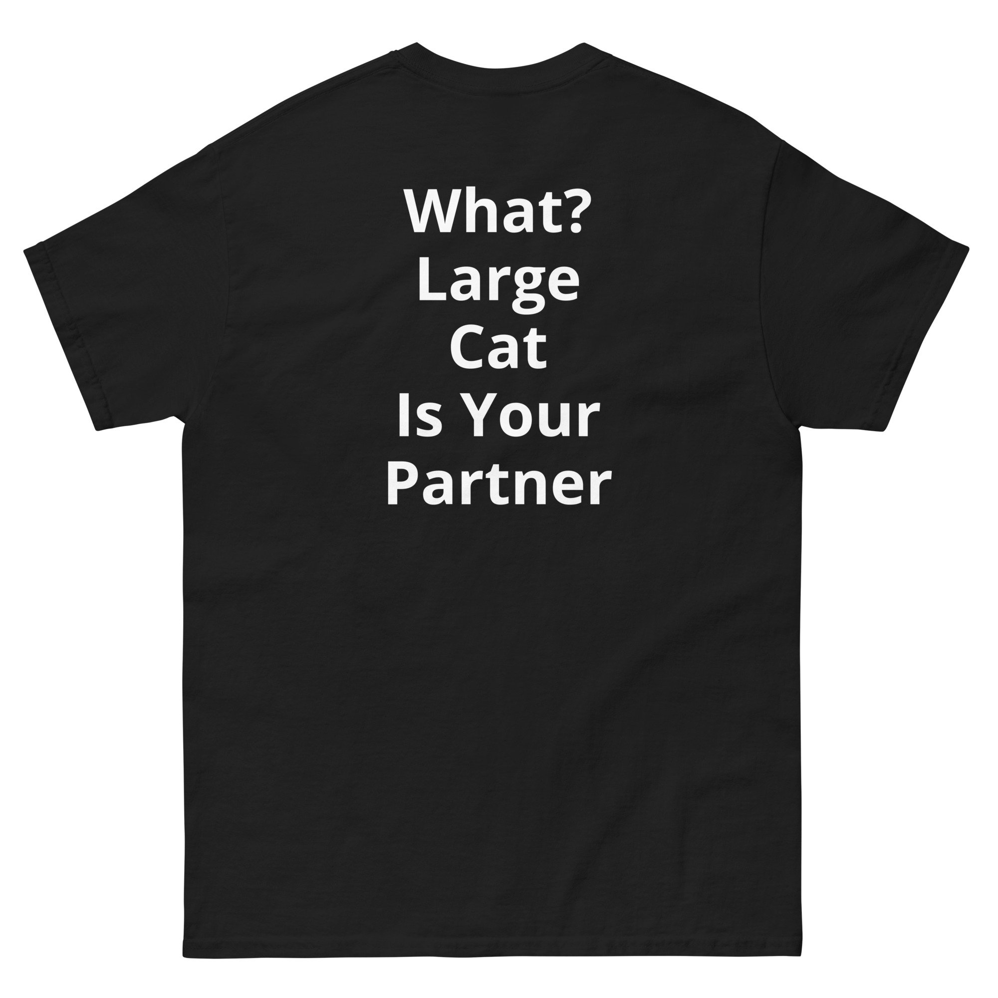 SexyContours (What? Large Cat Is Your Partner) Unisex classic tee - Image 2