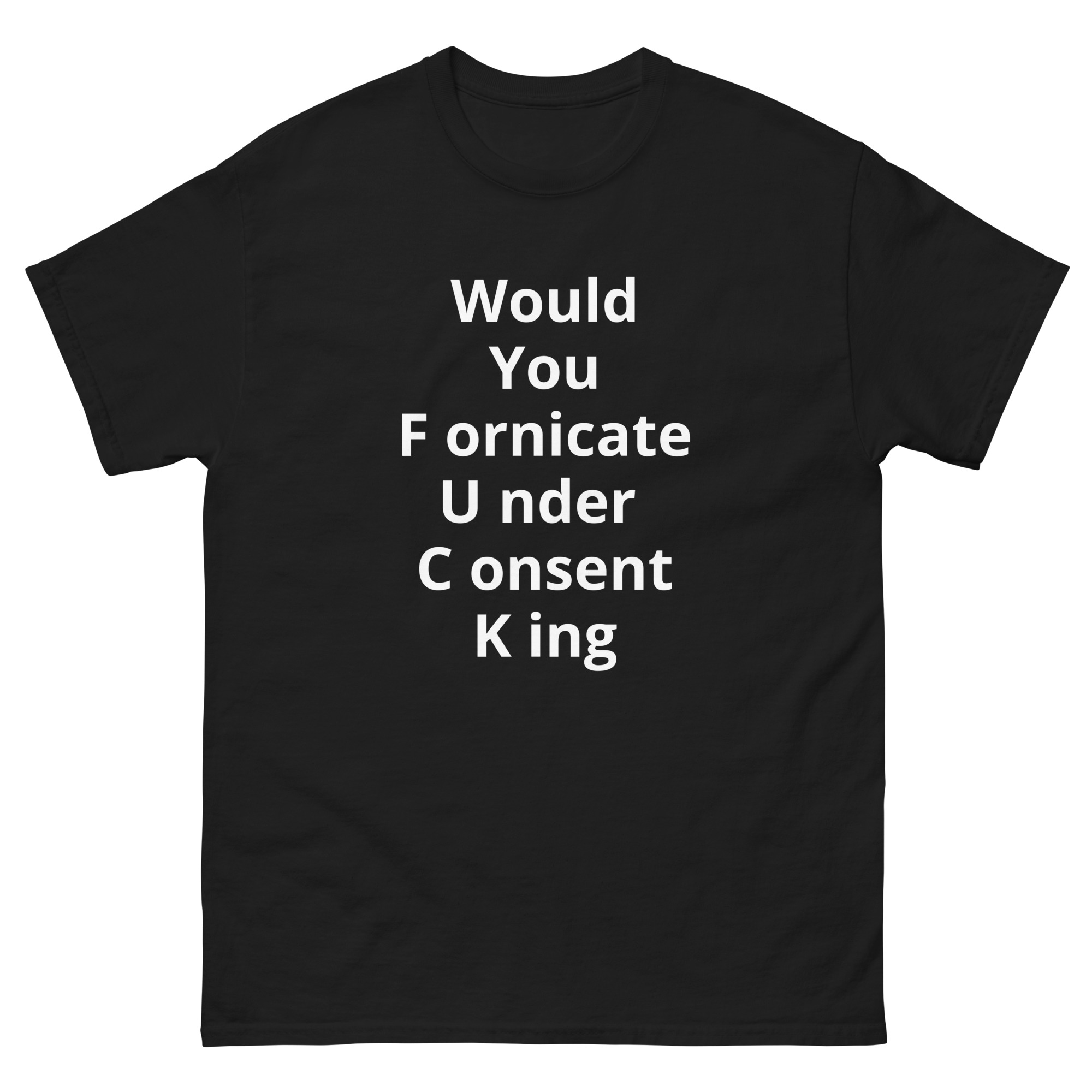 SexyContours (Would You Fornicate Under....) Unisex classic tee