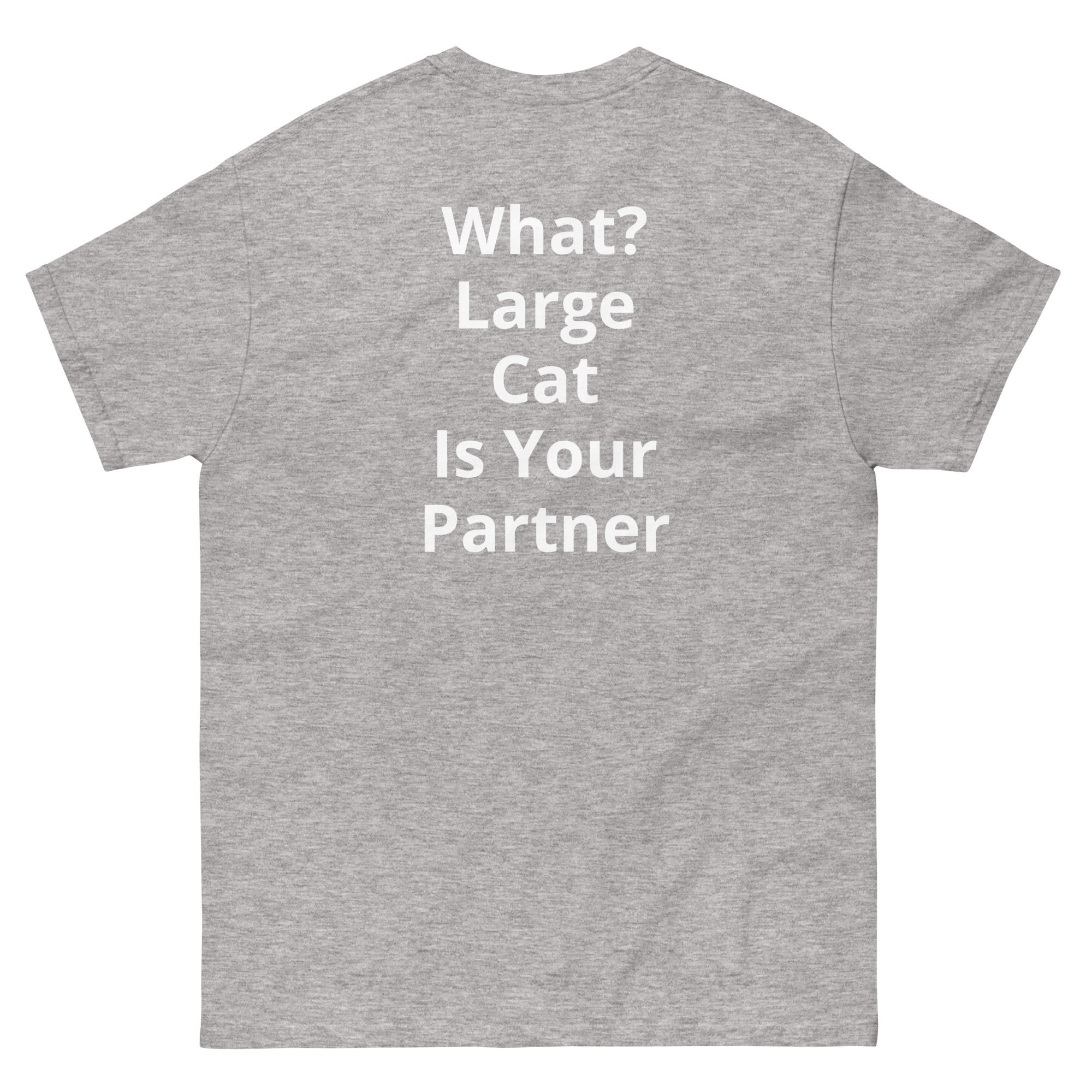 SexyContours (What? Large Cat Is Your Partner) Unisex classic tee - Image 6